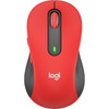 Logitech Signature M650 L Mouse - Optical - Wireless - BluetoothRadio Frequency - Red - USB - 2000 dpi - Scroll Wheel - 5 Buttons - 910-006358