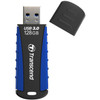 Transcend 128GB JetFlash 810 USB 30 Flash Drive - 128 GB - USB 30 - Black Blue - 30 Year Warranty TS128GJF810