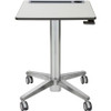 Ergotron LearnFit Sit-Stand Desk, Short - Laminated Rectangle Top - Melamine Laminate X-shaped Base - 4 Legs x 24" Table Top Width x - (24-547-003) 24-547-003 Unpublished physical Ergotron Fleet Network Canada