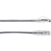 Black Box Slim-Net Cat.6a UTP Patch Network Cable - 2 ft Category 6a Network Cable for Patch Panel, Wallplate, Network Device - First (C6APC28-GY-02)