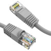 Axiom 6-INCH CAT6 UTP 550mhz Patch Cable Snagless Molded Boot (Gray) - 6" Category 6 Network Cable for Media Converter, Router, Patch (Fleet Network)