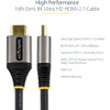 StarTech.com 16ft/5m HDMI 2.1 Cable, Certified Ultra High Speed HDMI Cable 48Gbps, 8K 60Hz/4K 120Hz HDR10+, 8K HDMI Cable, - 16.4ft/5m (HDMM21V5M)