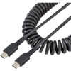StarTech.com 3ft (1m) USB C Charging Cable, Coiled Heavy Duty Fast Charge & Sync USB-C Cable, High Quality USB 2.0 Type-C Cable, Black (R2CCC-1M-USB-CABLE) R2CCC-1M-USB-CABLE Data Transfer Cable physical StarTech.com Fleet Network Canada