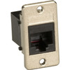 Black Box Black Panel-Mount Unshielded Coupler RJ11 4-Wire - 1 x RJ-11 Phone Female - Black - TAA Compliant (FMT1080) FMT1080 Phone Connector physical Black Box Fleet Network Canada