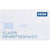 HID iCLASSMIFARE DESFire EV1 ID Card - Printable - Smart Card - 337 8560 mm x 213 5398 mm Length - White - PolyesterPVC 2634BKPGGMNMM