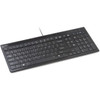 Kensington Slim Type Wired Keyboard - Cable Connectivity - USB Interface Volume Up Volume Down Sleep Mute Hot Keys - Desktop - OS K72357USA