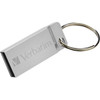 Verbatim 32GB Metal Executive USB Flash Drive - Silver - 32 GB - USB 20 - Silver - Lifetime Warranty - 1 Each - TAA Compliant 98749