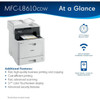Brother MFC-L8610CDW Wireless Laser Multifunction Printer - Color - CopierFaxPrinterScanner - 33 ppm Mono33 ppm Color Print 2400 MFCL8610CDW