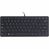 R-Go Compact ergonomic keyboard flat design mini keyboard QWERTY US layout wired black - Cable Connectivity - USB 20 Type A - RGOECQYBL