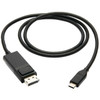Tripp Lite U444-003-DP-BE USB-C to DisplayPort Adapter MM Black 3 ft - 3 ft DisplayPortThunderbolt 3 AV Cable for Smartphone - U444-003-DP-BE