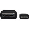 Tripp Lite U444-003-DP-BE USB-C to DisplayPort Adapter MM Black 3 ft - 3 ft DisplayPortThunderbolt 3 AV Cable for Smartphone - U444-003-DP-BE