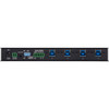 ATEN 4 x 4 USB 31 Gen 1 Industrial Hub Switch - USB 32 Gen 1 - 4 USB Ports - 4 Thunderbolt Ports - 4 USB 31 Ports - Mac PC US3344I