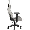Corsair T3 RUSH Gaming Chair - GrayWhite - For Gaming - Fabric Nylon Metal Polyurethane Foam Memory Foam - Gray White CF-9010030-WW