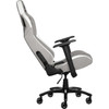 Corsair T3 RUSH Gaming Chair - GrayWhite - For Gaming - Fabric Nylon Metal Polyurethane Foam Memory Foam - Gray White CF-9010030-WW