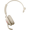 Jabra Evolve2 65 Headset - Mono - USB Type A - Wireless - Bluetooth - Over-the-head - Monaural - Supra-aural - Beige 26599-889-998