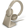 Jabra Evolve2 65 Headset - Mono - USB Type A - Wireless - Bluetooth - Over-the-head - Monaural - Supra-aural - Beige 26599-889-998