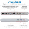Tripp Lite Thunderbolt 3 Docking Station - for Notebook - 120 W - USB Type C - 2 x USB 20 - 3 x USB 30 - USB Type-C - Network - HDMI MTB3-DOCK-02