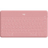 Logitech Keys-To-Go Keyboard - Wireless Connectivity - Bluetooth - iPhone iPad Apple TV - iOS - Scissors Keyswitch - Blush 920-010039