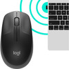 Logitech Wireless Mouse M190 - Full Size Ambidextrous Curve Design 18-Month Battery with Power Saving Mode Precise Cursor Control  910-005901