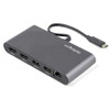 StarTechcom Thunderbolt 3 Mini Dock - Portable Dual Monitor TB3 Laptop Docking Station HDMI 4K 60Hz - 2x USB-A  GbE - 28cm 11 - 3 TB3DKM2HDL