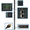 Tripp Lite PDUNVR30HVLX 24-Outlets PDU - Monitored - NEMA L6-30P - 20 x IEC 60320 C13 4 x IEC 60320 C19 - 230 V AC - Network RJ-45 PDUNVR30HVLX