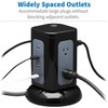 Tripp Lite Protect It TLP606UCTOWER 6-Outlet Surge SuppressorProtector - 6 x NEMA 5-15R 4 x USB - 180 kVA - 1800 J - 120 V AC - 8 TLP606UCTOWER