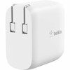 Belkin BoostCharge Dual USB-C Power Delivery Wall Charger 40W - Power Adapter - White WCB006dqWH