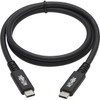 Tripp Lite USB4 40Gbps Cable MM-USB-C 8K 60 Hz 100W PD Charging Black 31 in08 m - 26 ft Thunderbolt 3 Data Transfer Cable U520-31N