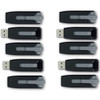 Verbatim Store n Go V3 32GB USB 32 Gen 1 Flash Drive - 32 GB - USB 32 Gen 1 Type A - Gray - Lifetime Warranty - 10 Pack 70894