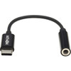 Tripp Lite USB-C to 35 mm Headphone Jack Adapter - 79 Mini-phoneUSB-C Audio Cable for Audio Device Microphone Headphone MacBook U437-001