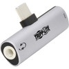 Tripp Lite U437-001-C-V2 USB-C to 35 mm Headphone Jack Adapter - 1 x Mini-phone Stereo Audio - Female 1 x Powered USB Type C - - 1 x U437-001-C-V2