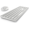 Dell Pro KM5221W Keyboard  Mouse - USB Plunger Wireless 240 GHz Keyboard - White - USB Wireless Mouse - Optical - 4000 dpi - White - KM5221W-WH-US