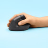 Logitech Lift Vertical Ergonomic Mouse Graphite - Optical - Wireless - Bluetooth - Graphite - USB - 4000 dpi - Scroll Wheel - 6 - 910-006466