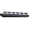 Logitech MX Mechanical Wireless Illuminated Performance Keyboard Clicky Graphite - Wireless Connectivity - BluetoothRF - 3281 ft 920-010549