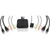 IOGEAR 2-Port 4K KVM Switch with HDMI USB and Audio Connections - 2 Computers - 4096 x 2160 - 4 x USB - USB 20 - 2 x HDMI GCS92HU