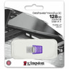 Kingston DataTraveler microDuo 3C USB Flash Drive - 128 GB - USB 32 Gen 1 Type A USB 32 Gen 1 Type C - 200 MBs Read Speed - 5 DTDUO3CG3128GBCR