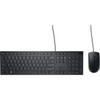 Dell Wired Keyboard and Mouse - KM300C - USB Keyboard - Black - USB Cable Mouse - Optical - 1000 dpi - 3 Button - Black - Mute Volume DELL-KM300C-US