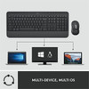 Logitech Signature MK650 Combo for Business Wireless Mouse and Keyboard Combo - USB Plunger Wireless BluetoothRF Keyboard - 118 Key - 920-010909