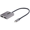 StarTechcom USB-C to Dual DisplayPort 14 Adapter USB Type-C Multi-Monitor MST Hub Dual 5K 60Hz DP Display Extender  Splitter - MST14CD122DP