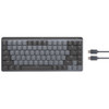 Logitech MX Mechanical Keyboard - Wireless Connectivity - Bluetooth - English - iPad - Mac - MechanicalMX Keyswitch - Gray 920-010831