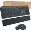 Logitech MX Keys Combo for Business Keyboard  Mouse - USB Wireless Bluetooth Keyboard - USB Wireless Bluetooth Mouse - Darkfield - - 920-010923