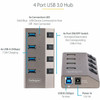 StarTechcom 4-Port Self-Powered USB-C Hub with Individual OnOff Switch DesktopLaptop USB-C to USB-A Hub USB Type C Hub wPower - 5G4AIBS-USB-HUB-NA