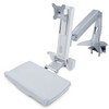 StarTechcom Sit-Stand Monitor Arm Keyboard Tray Desk Mount Sit-Stand Workstation up to 27 inch VESA Display Standing Desk - Desk - SIT-STAND-ARM-1MS