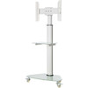 Tripp Lite DMCS3770SG75W Premier Rolling TV Cart - 7938 kg Capacity - 3 7620 mm Caster Size - Glass Steel - 315 Width x 19 x DMCS3770SG75W