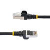 StarTechcom 10ft CAT6a Ethernet Cable Black Low Smoke Zero Halogen LSZH 10 GbE 100W PoE SFTP Snagless RJ-45 Network Patch Cord - NLBK-10F-CAT6A-PATCH