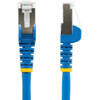 StarTechcom 4ft CAT6a Ethernet Cable Blue Low Smoke Zero Halogen LSZH 10 GbE 100W PoE SFTP Snagless RJ-45 Network Patch Cord - - NLBL-4F-CAT6A-PATCH