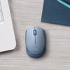 Logitech M170 Mouse - Optical - Wireless - Radio Frequency - 240 GHz - Blue Gray - USB - Symmetrical 910-006863