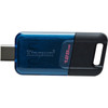 Kingston DataTraveler 80 M 128GB USB 32 Gen 1 Type C Flash Drive - 128 GB - USB 32 Gen 1 Type C - 200 MBs Read Speed - 200 MBs DT80M128GB