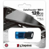 Kingston DataTraveler 80 M 128GB USB 32 Gen 1 Type C Flash Drive - 128 GB - USB 32 Gen 1 Type C - 200 MBs Read Speed - 5 Year DT80M128GBCR