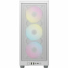 Corsair 2000D RGB AIRFLOW Mini-ITX PC Case - White - Small Tower - White - Steel Mesh - Mini ITX Motherboard Supported - 8 x Fans - CC-9011247-WW
